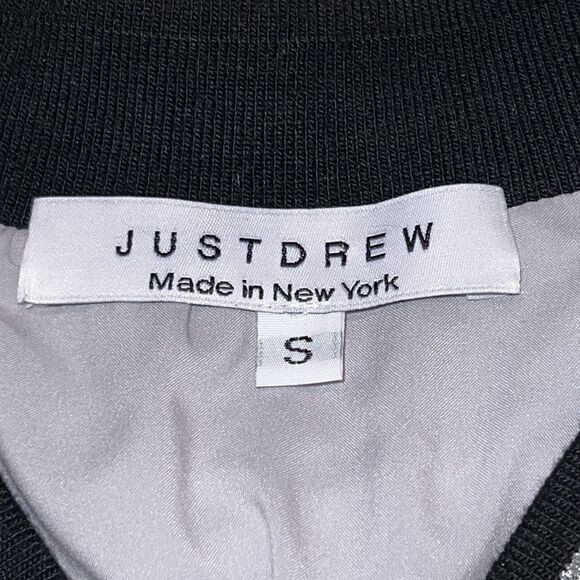 New Just Drew Custom Sequins Bomber Jacket Small - Picture 11 of 12